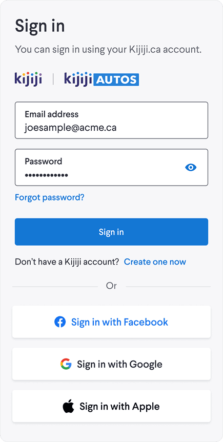 Social login solution