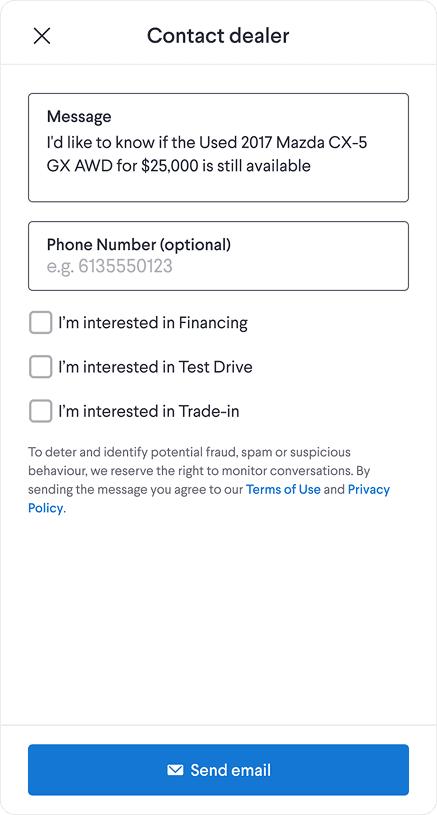 Form preference
